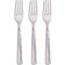 Party Central Club Pack of 288 Silver Hammered Forks 7.25"